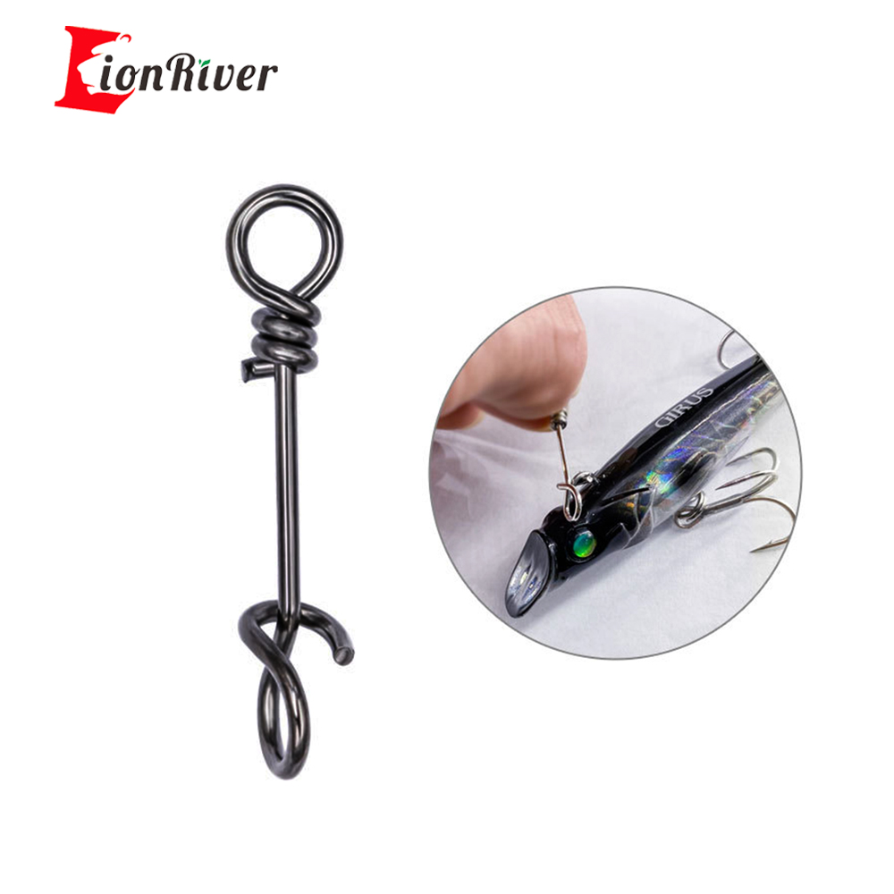 Fishing Lure Accessories - LIONRIVER 100 szt. Sprężynowe klipsy wędkarskie