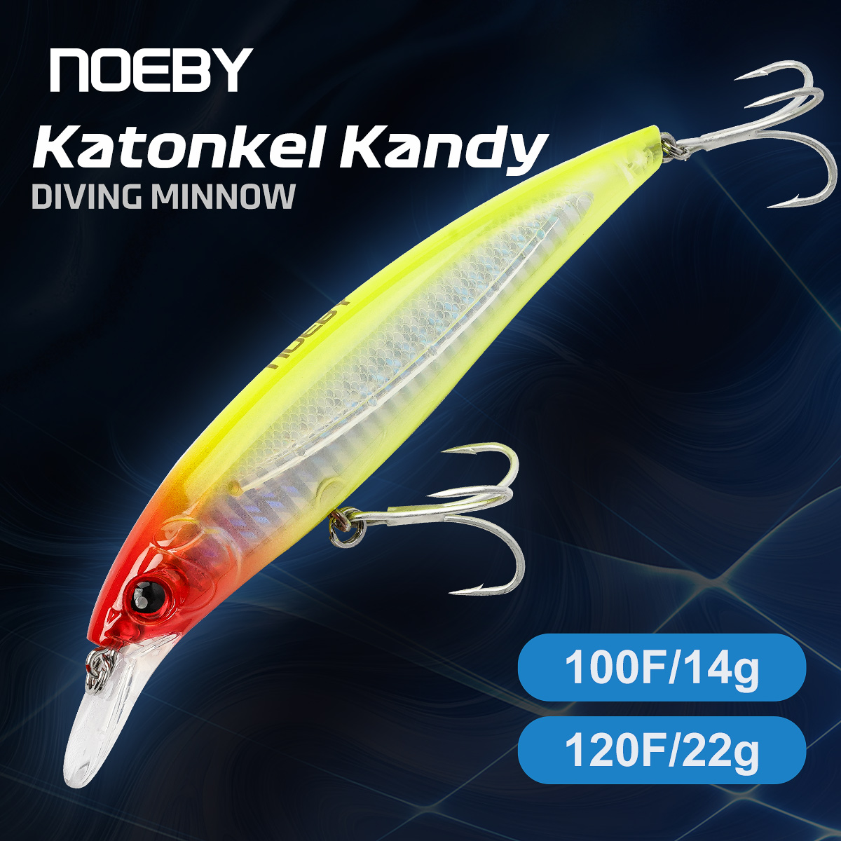 Fishing Lure Topwater - Przynęta wędkarska NOEBY Minnow 100mm 14g