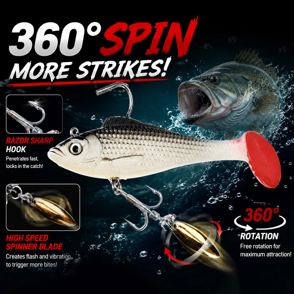Przynęta spinningowa MEREDITH  – Fishing Lure Blade Bait recenzja i cena