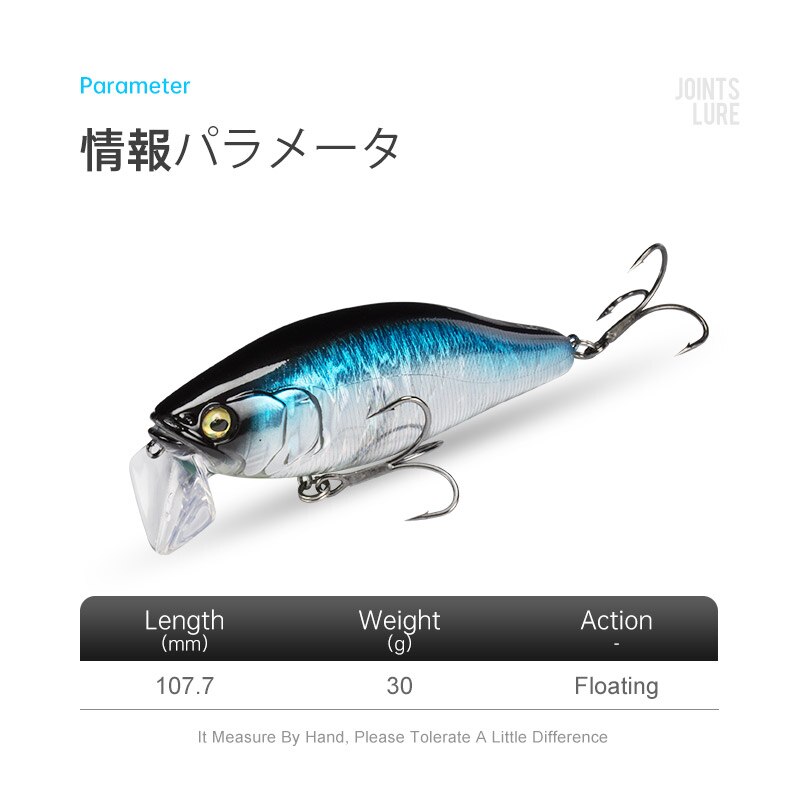 I-JACK Minnow przynęty 107.7mm – Fishing Lure Swimbait recenzja i cena