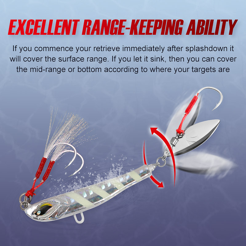 Noeby Blade Jig Lure 21g 28g 4 – Fishing Lure Blade Bait recenzja i cena