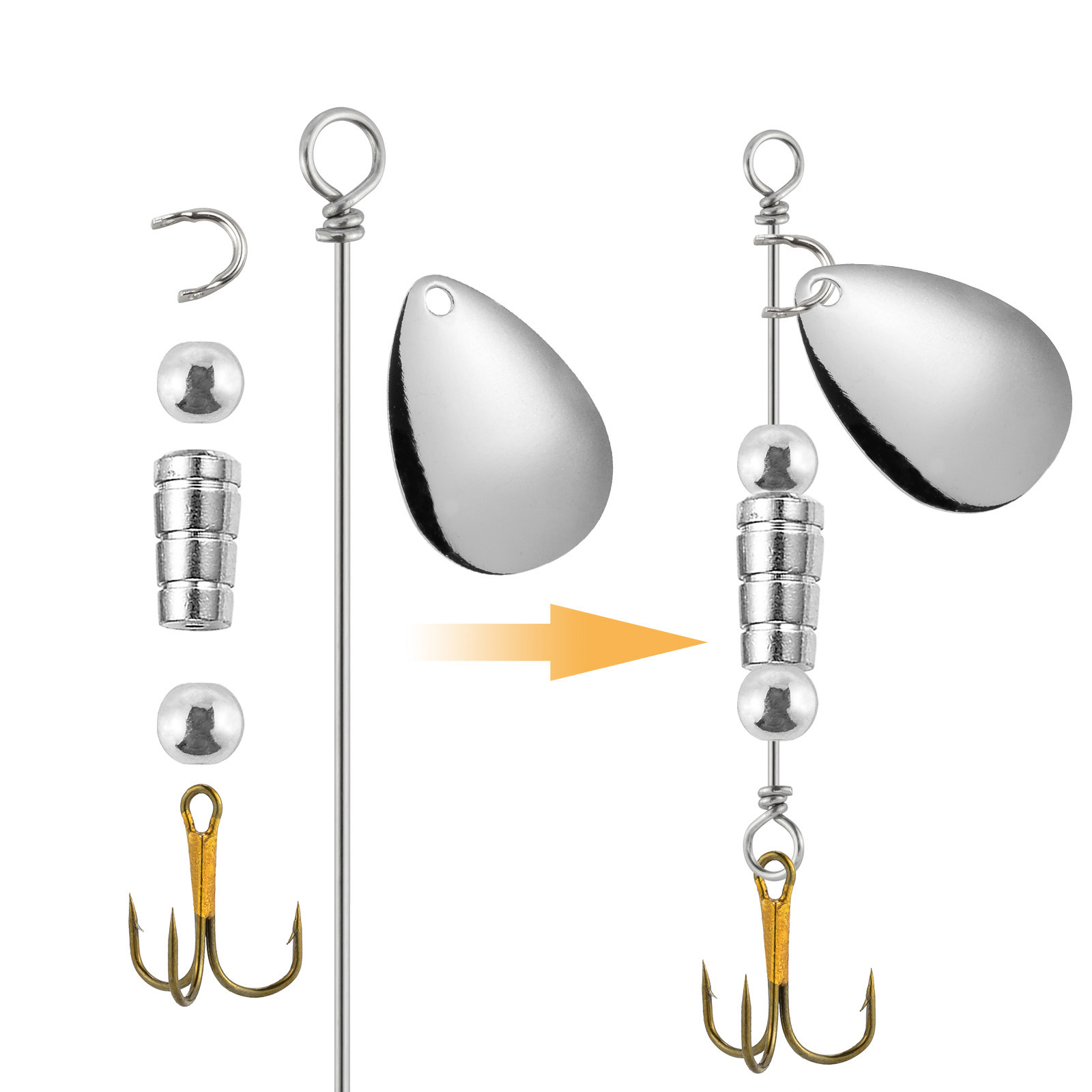 90 szt. drutów do spinnerbaitó – Fishing Lure Spinnerbait recenzja i cena